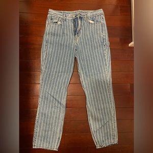 American Eagle striped jeans